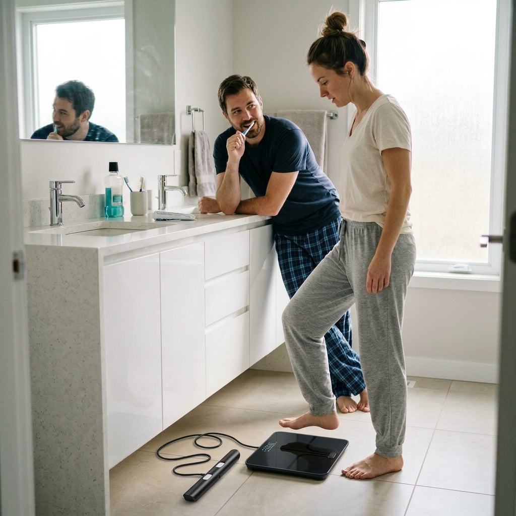 Balance vocale à 8 électrodes – Bioimpédance, 28 données corporelles