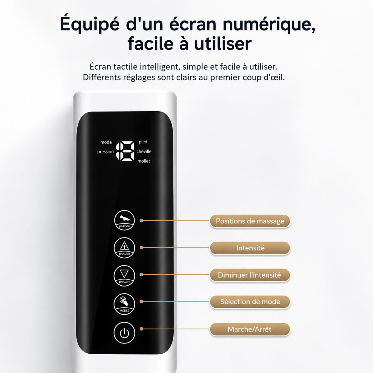 Bottes de Massage Jambes à Ondes d'Air – Compression 360°