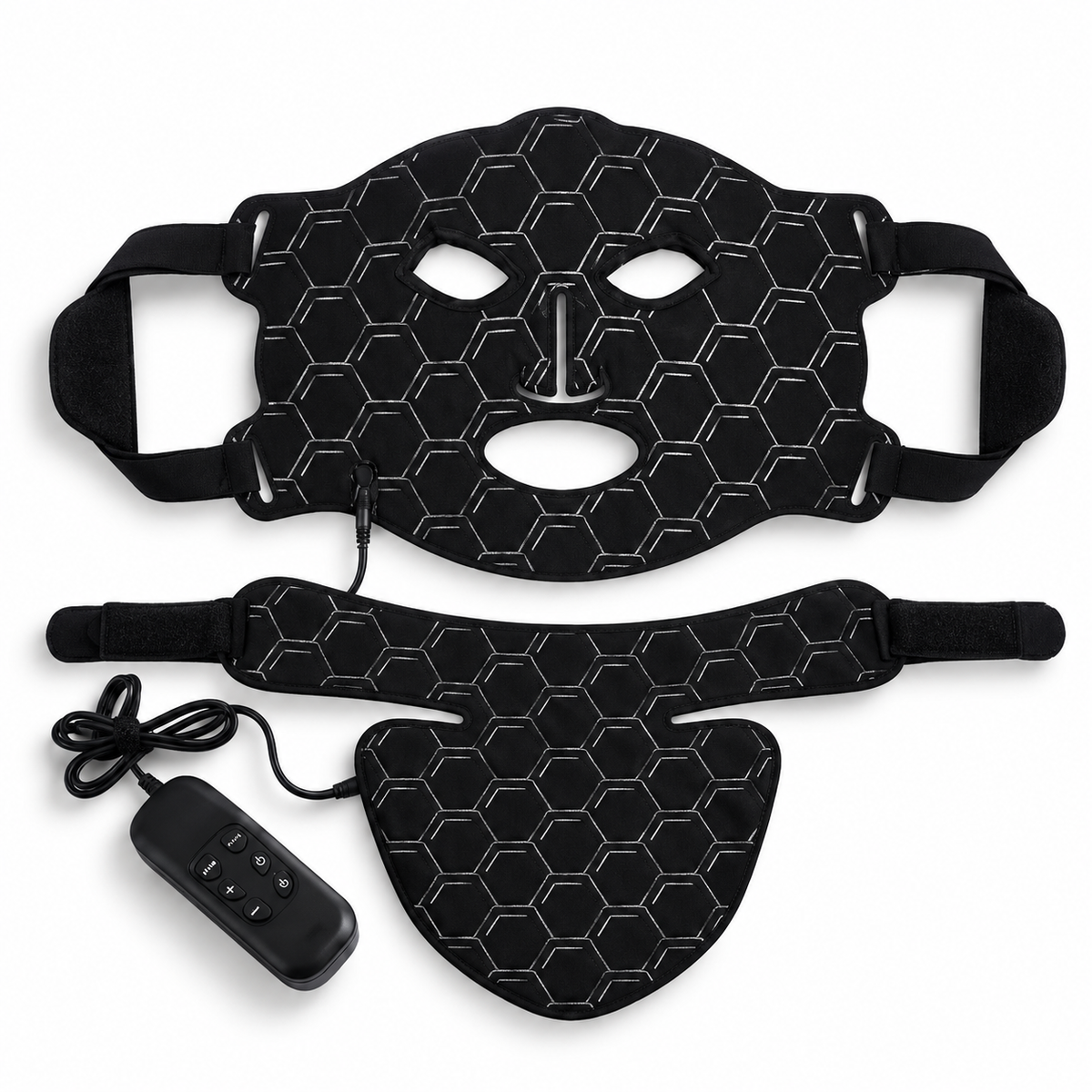Masque LED Ondéa Silicone – Visage et cou, 160 perles LED, 7 couleurs