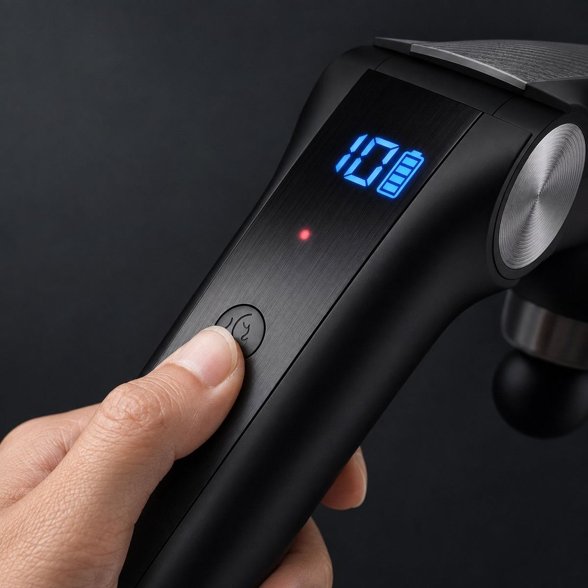 Pistolet de massage pliable Ondéa – Poignée extensible, chaud et froid, 10 têtes